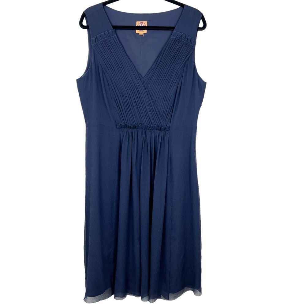 Tory Burch Navy Midi Dress